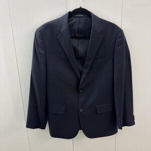 Navy Lauren Ralph Lauren 100% Wool Black Label Slim Fit Blazer Sport Coat Jacket
